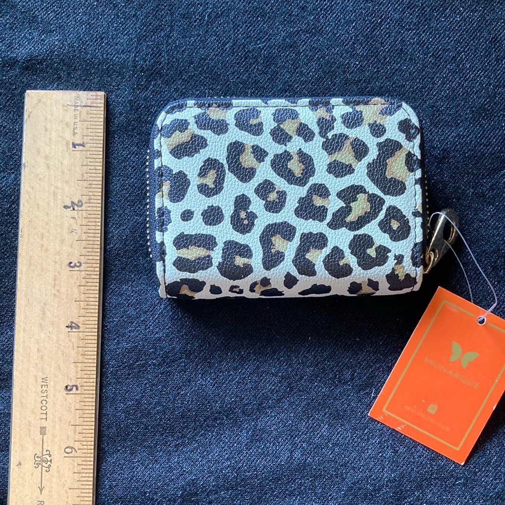 Leopard Print Zip Wallet
